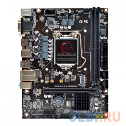  AFOX Motherboard Intel H510, INTEL Socket 1200, Micro-ATX (17*22cm)  