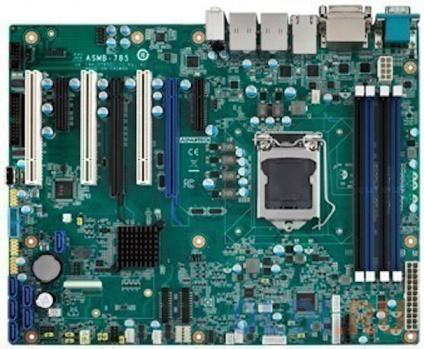  ASMB-785G4 (ASMB-785G4-00A1E), Advantech Socket LGA1151  Intel Xeon E3-1200 v5/v6 and 6th/7th Generation Core i7/i5/i3 processors, 4xDDR4 DIMM, VGA, 2xDVI, 2xPCIe x16, 2xPCIe x4, 3xPCI, 6xSATAIII RAID 0,1,5,10, 2xGbE LAN, 5xCOM, 9xUSB, 1xPS/2, (  -