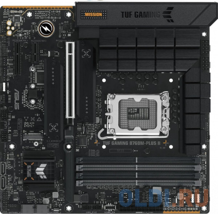    Asus TUF GAMING B760M-PLUS II Soc-1700 Intel B760 4xDDR5 mATX AC`97 8ch(7.1) 2.5Gg RAID+HDMI+DP  -