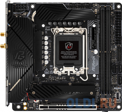  ASROCK Z790I LIGHTNING WIFI, LGA1700, Z790, 2*DDR5, 3*SATA, 2*M.2, 5*USB 3.2, Type-C, 1*PCIx16, 1xM.2 (Key E), HDMI+DP, mIATX  