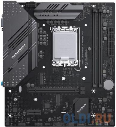    Maxsun MS-Challenger B760M D5 WIFI B760, LGA1700, 2*DDR5, 1*PCIEx16, 1*PCIEx1, 2*M.2, 6*USB3.2Gen1, 4*USB2.0, 3*SATA3.0, 1G, VGA, HDMI, M-ATX, RTL  