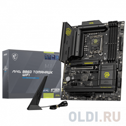    MSI MAG B860 TOMAHAWK WIFI B860, LGA1851, 4*DDR5, 2*PCIEx16, 1*PCIEx1, 3*M.2, 3*TypeC, 4*USB3.2Gen2, 2*USB3.2Gen1, 8*USB2.0, 4*SATA3.0, 5G, Type-C DP, DP, HDMI, ATX, RTL  