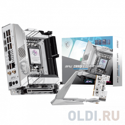 Фото «Материнская плата MSI MPG Z890I EDGE TI WIFI Z890, LGA1851, 4*DDR5, 2*PCIEx16, 1*PCIEx1, 5*M.2, 2*TypeC, 4*USB3.2Gen2, 6*USB3.2Gen1, 5*USB2.0, 4*SATA3.0, 5G, 2*Type-C DP, HDMI, ATX, RTL» в Новосибирске