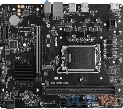    MSI PRO H610M-S DDR4 Soc-1700 Intel H610 2xDDR4 mATX AC`97 8ch(7.1) GbLAN+HDMI  