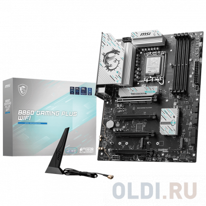    MSI B860 GAMING PLUS WIFI B860, LGA1851, 4*DDR5, 4*PCIEx16, 3*M.2, 1*TypeC, 2*USB3.2Gen2, 6*USB3.2Gen1, 8*USB2.0, 4*SATA3.0, 5G, Type-C DP, DP, HDMI, ATX, RTL  