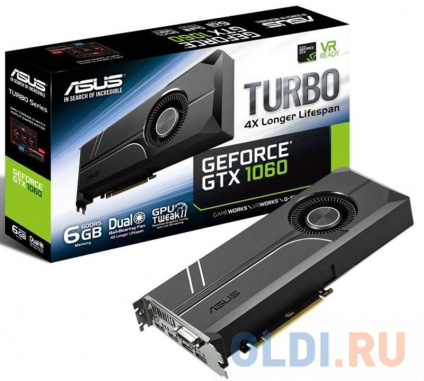   ASUS GeForce GTX 1060 TURBO TURBO-GTX1060-6G 6144Mb 1506Mhz  