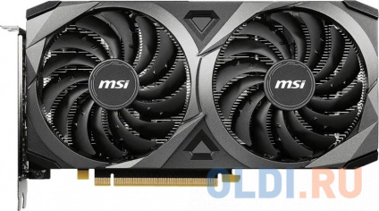   MSI PCI-E 4.0 RTX 3060 VENTUS 2X 12G NVIDIA GeForce RTX 3060 12288Mb 192 GDDR6 1680/15000 HDMIx1 DPx3 HDCP Ret  -