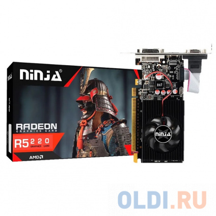  R5 220 (80SP) 1GB DDR3 64-bit DVI HDMI CRT  -