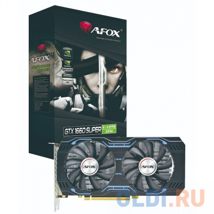   Afox GTX1660 SUPER 6GB GDDR6 192bit DVI DP HDMI 2FAN RTL AF1660S-6144D6H1-V4  