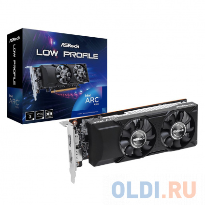   Asrock PCI-E 4.0 A310 LP 4G INTEL ARC A310 4Gb 64bit GDDR6 2000/15500 HDMIx1 DPx1 HDCP Ret  