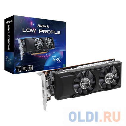   Asrock PCI-E 4.0 A380 LP 6G INTEL ARC A380 6Gb 64bit GDDR6 2250/15500 HDMIx1 DPx3 HDCP Ret   