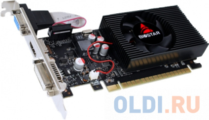   Biostar PCI-E GT730-4GB D3 LP (GF108) NVIDIA GeForce GT 730 4Gb 128bit GDDR3 700/1333 DVIx1 HDMIx1 CRTx1 HDCP Ret low profile  