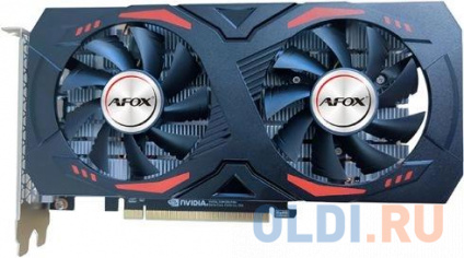   Afox PCI-E AF1660TI-6144D6H1-V4 NVIDIA GeForce GTX 1660TI 6Gb 192bit GDDR6 1500/12000 DVIx1 HDMIx1 DPx1 HDCP Ret  