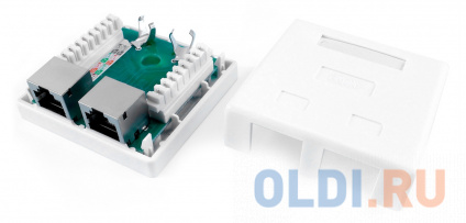  Hyperline SB2-1-8P8C-C6-SH-WH   RJ-45(8P8C),  6, , , , Dual IDC  