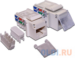   Lanmaster RJ45 Keystone UTP Cat 5 LAN-OK45U5E/90-WH  