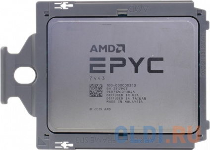  AMD EPYC 7443 24 Cores, 48 Threads, 2.85/4.0GHz, 128M, DDR4-3200, 2S, 200/200W   