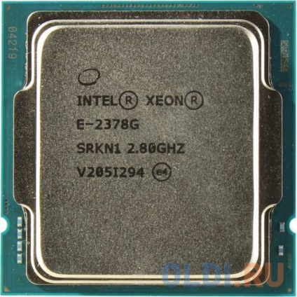  CPU Intel Xeon E-2378G (2.8-5.1GHz/16MB/8c/16t) LGA1200 OEM, TDP 80W, UHD Graphics P750, up to 128GB DDR4-3200, CM8070804494916SRKN1, 1 year  