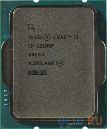   Intel Core i3-12100F OEM [LGA 1700, 4 x 3.3 , L2 - 5 , L3 - 12 , 2DDR4, DDR5-4800 , TDP 89 ]   