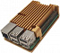 RA506  ACD Gold Metal Aluminum Case for Raspberry Pi 4B